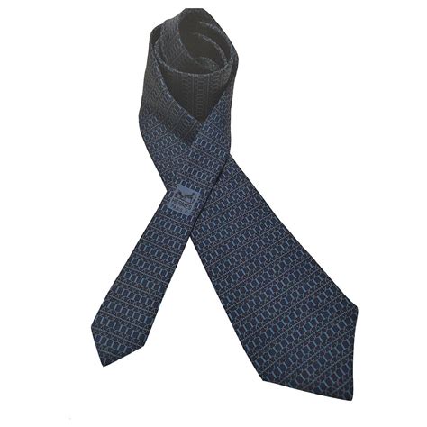 hermes navy blue tie|Hermes blue silk ties.